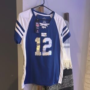 NFL Colts Blue and White Jersey